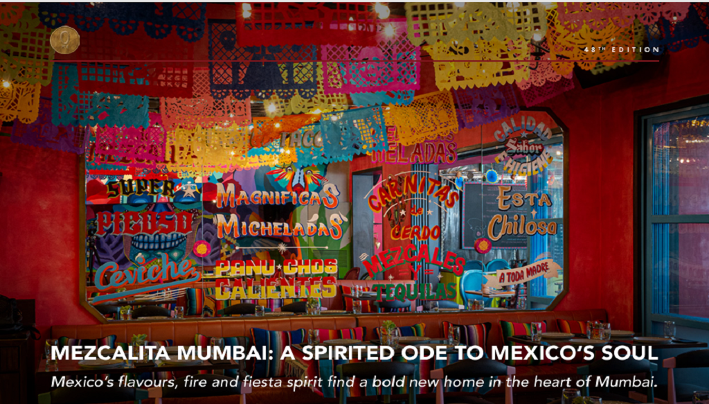 MEZCALITA, MUMBAI – A SPIRITED ODE TO MEXICO’S SOUL “FEATURE DESK”